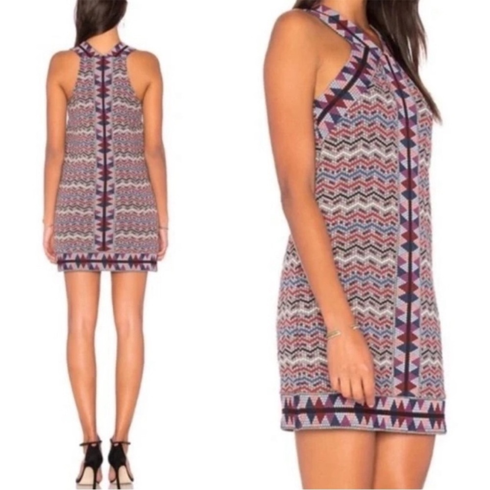 NWT $178 BCBG Max Azaria Jacquard Tesa Halter Dress M - Picture 9 of 9